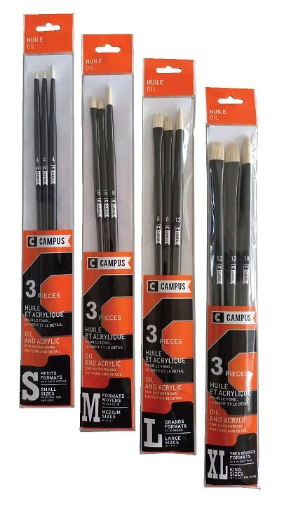 Campus Oil Brush Set (Medium)
