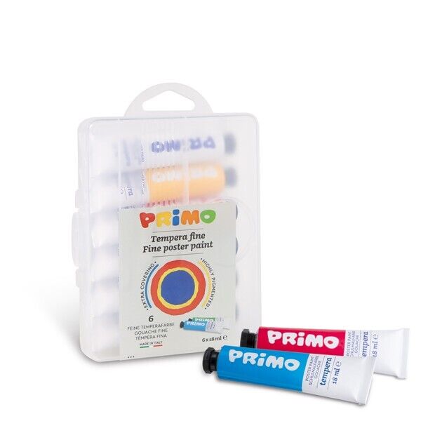 Primo Poster Paint Set (6x18ml in Polyprop Box)