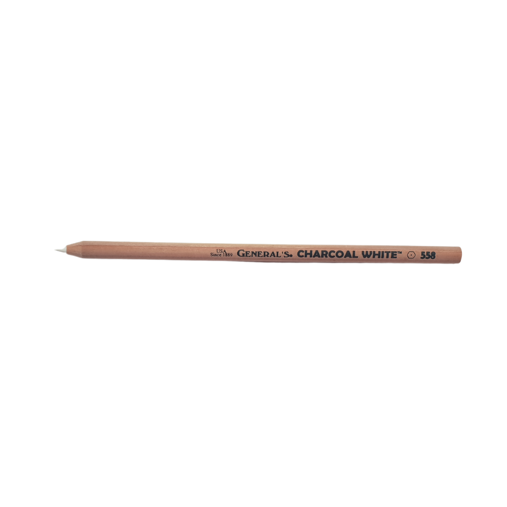 Generals Charcoal White Pencil (558)