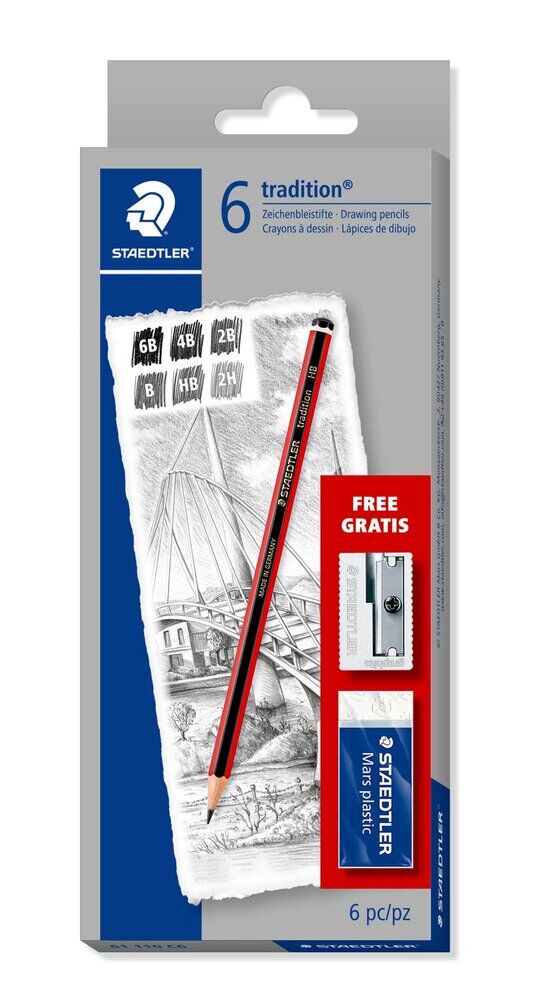 Staedtler Tradition Pencil Set - 6 Pencils