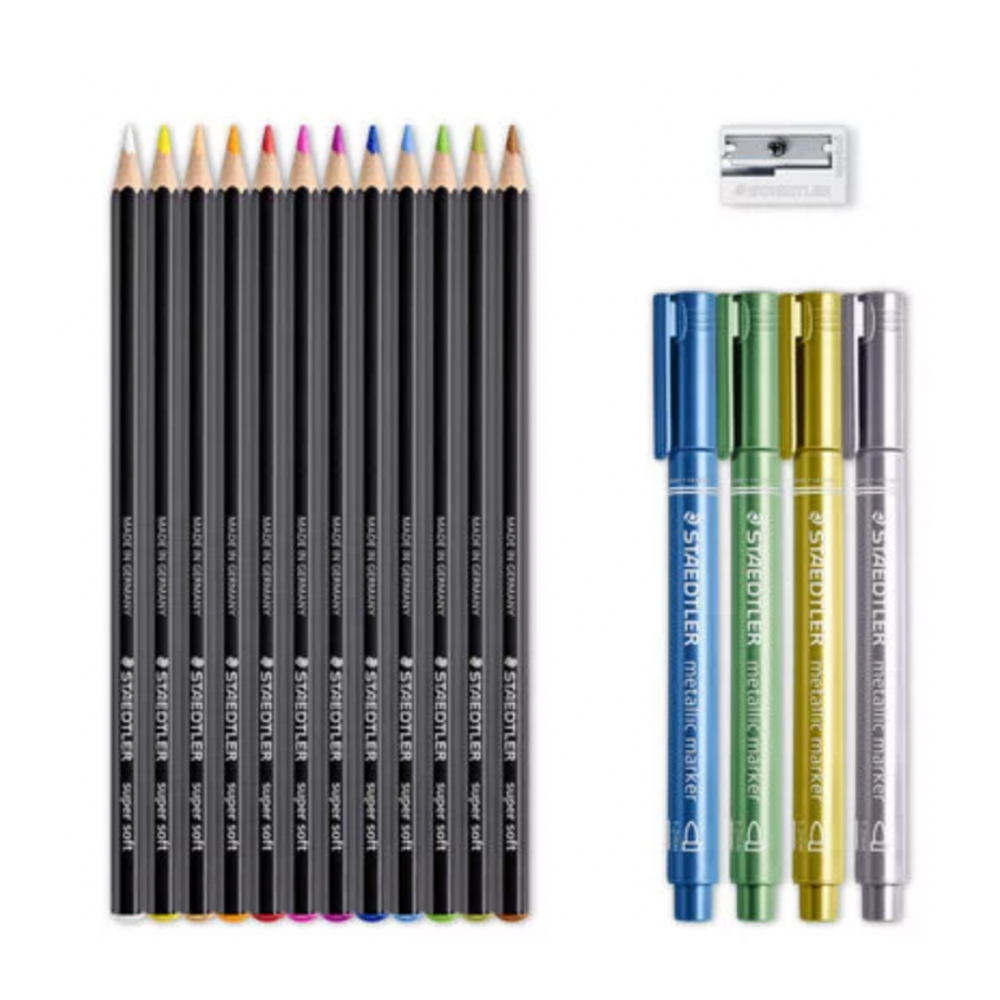 Staedtler Design Journey Black & White Set – 17 Pieces