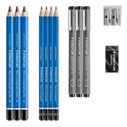 Staedtler Design Journey Lumograph Sketching Set – 12 Pieces