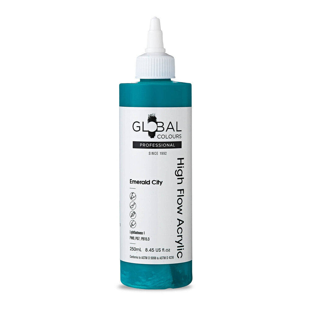 Global Colours High Flow Acrylic (250ml) - Emerald City