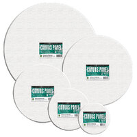 Round Canvas Panels - White 152mm 6inch