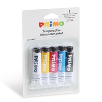 Primo Poster Paint Primary Colours Set of 5 (12ml)