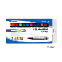 Mungyo Permanent Marker Bullet (Set of 12)  1.6-2.4mm