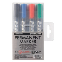 Mungyo Permanent Marker (Set of 4) 1.6-2.4mm