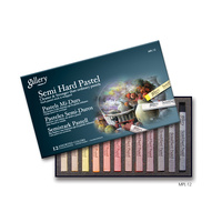 Mungyo Gallery Artist Semi Hard Pastel Set 12 ASSORTED                                                     