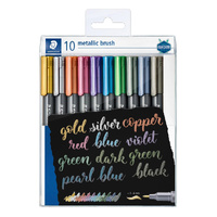 Staedtler Design Journey Metallic Brush Marker Set – 10 Colours