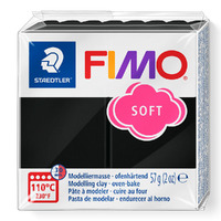 Fimo Soft Oven Bake Modelling Clay Black (57g)