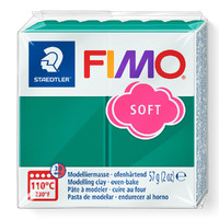 Fimo Soft Oven Bake Modelling Clay Emerald (57g)
