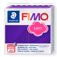 Fimo Soft Oven Bake Modelling Clay Plum (57g)