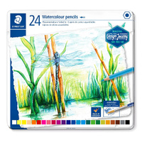 Staedtler Design Journey Watercolour Pencil Set – Tin of 24