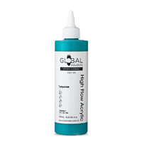 Global Colours High Flow Acrylic (250ml) - Turquoise                                                       