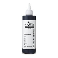 Global Colours High Flow Acrylic (250ml) - Carbon Black