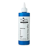 Global Colours High Flow Acrylic (250ml) - Metallic Blue