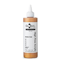 Global Colours High Flow Acrylic (250ml) - Metallic Gold