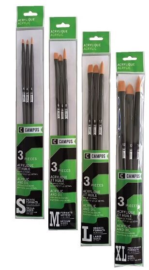 Campus Acrylic Brush Set (Large)