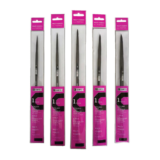 Campus Round Long Handle Brush - (Size 4)