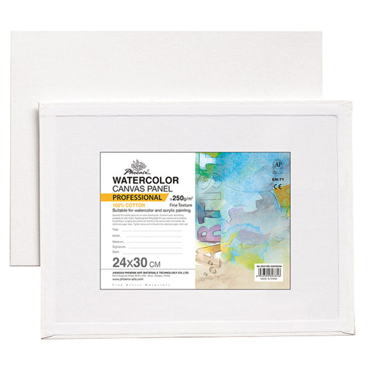 Phoenix Watercolour Canvas Panel - 12x16" (250gm)