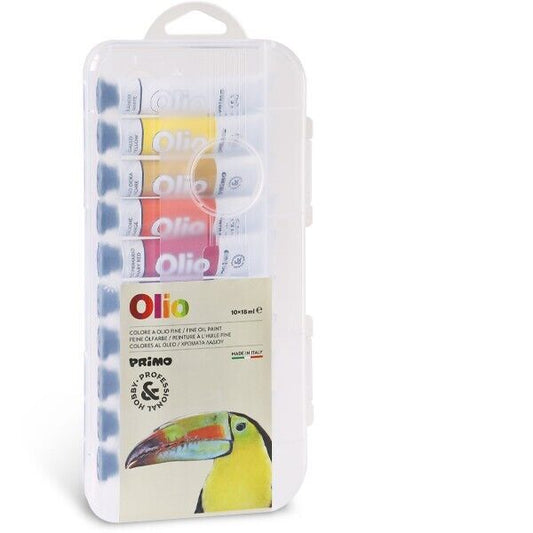 Primo Oil Paint Set 18ml x 10 Tubes