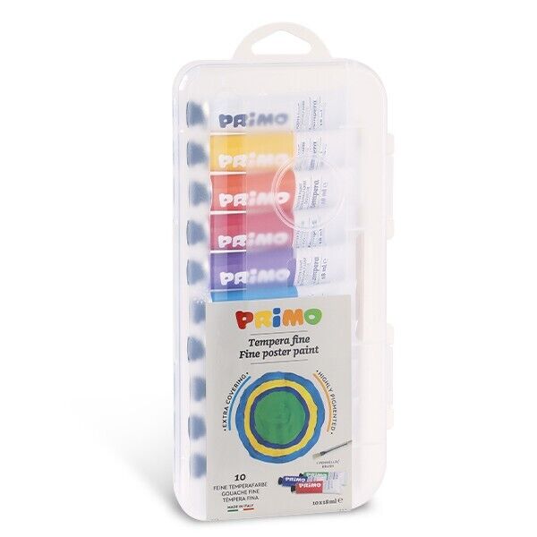 Primo Poster Paint Set (10x18ml In Polyprop Box)