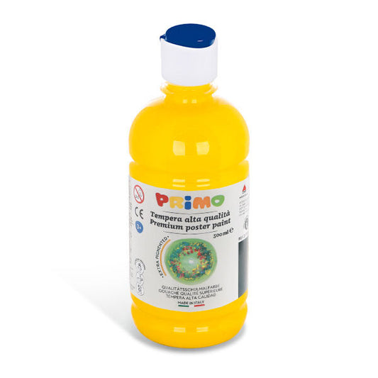 Primo Poster Paint 500ml - Primary Yellow