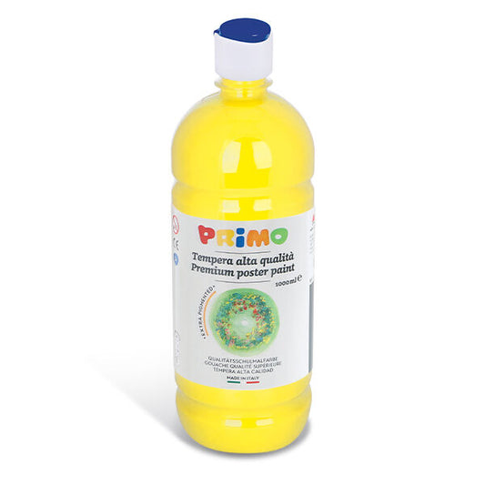 Primo Poster Paint 1lt Primary Yellow