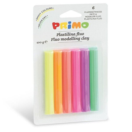 Primo Plasticine Fluoro 18gm x 6