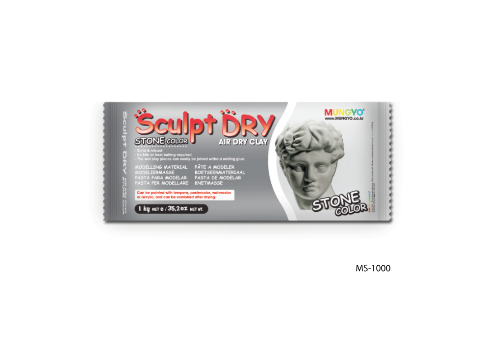 Mungyo Sculpt Dry Clay - Stone 1kg