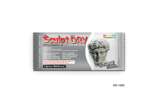 Mungyo Sculpt Dry Clay - Stone 1kg