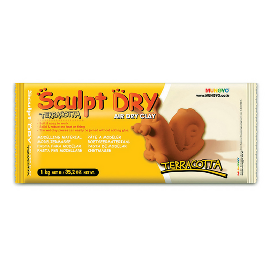 Mungyo Sculpt Dry Clay - Terracotta 1kg