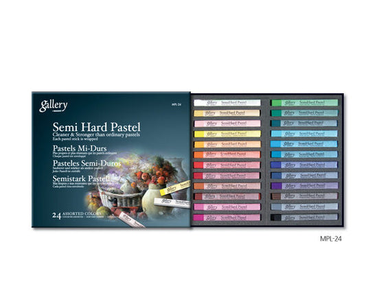 Mungyo Gallery Artist Semi Hard Pastel Set 24 ASSORT