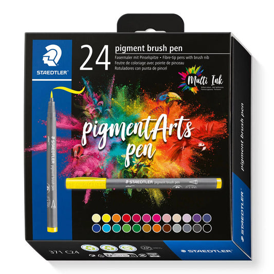 Staedtler Pigment Arts Pen Set – 24 Assorted Colours