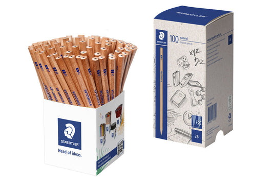 Staedtler Natural Graphite Pencil 2B – Pack of 100