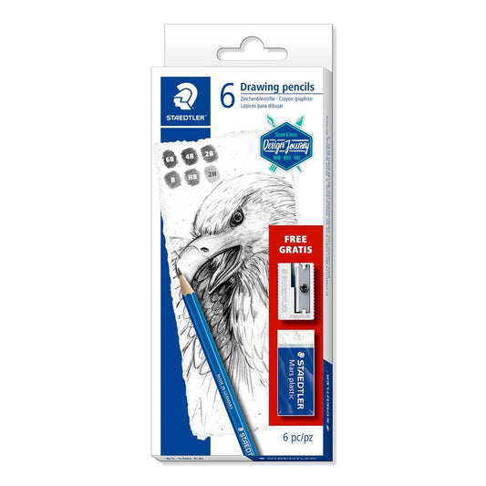 Staedtler Lumograph Pencil Set - 6 Pencils