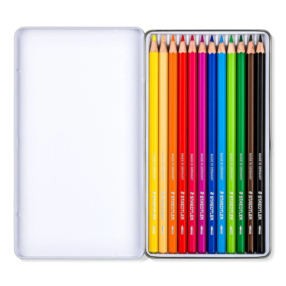 Staedtler Design Journey Watercolour Pencil Set – Tin of 12