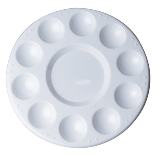 Round Plastic Palette with 10 Wells (Incl Cover)