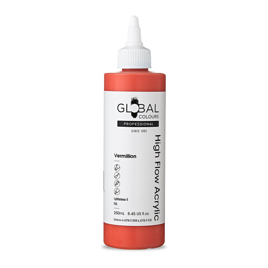 Global Colours High Flow Acrylic (250ml) - Vermillion