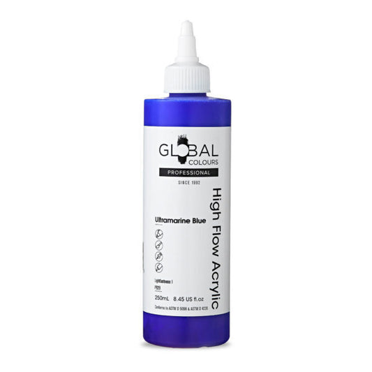 Global Colours High Flow Acrylic (250ml) - Ultra Blue