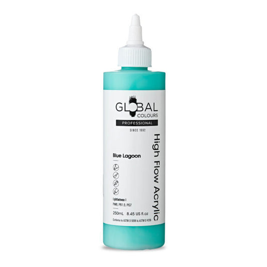 Global Colours High Flow Acrylic (250ml) - Blue Lagoon