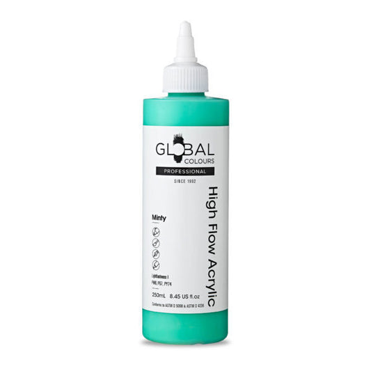 Global Colours High Flow Acrylic (250ml) - Minty