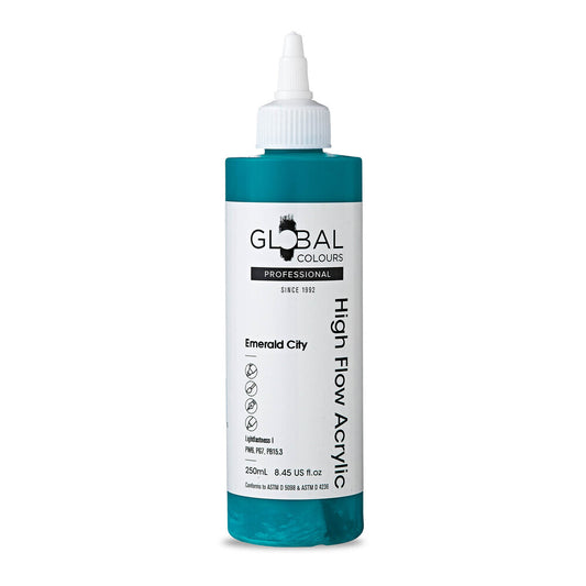 Global Colours High Flow Acrylic (250ml) - Emerald City