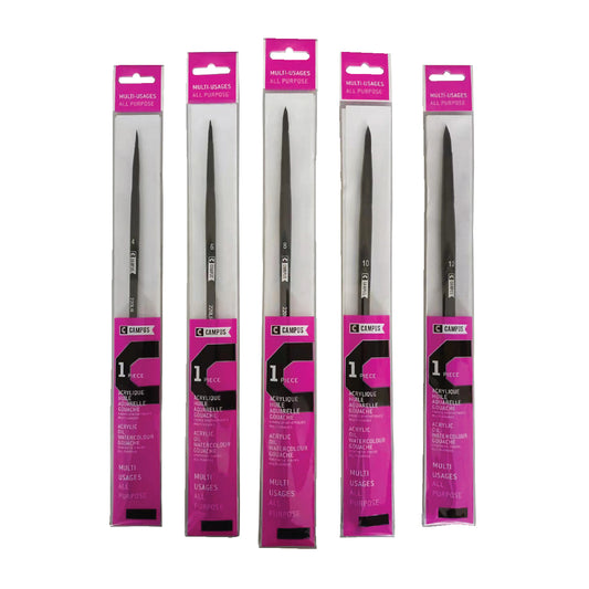 Campus Round Long Handle Brush - (Size 8)
