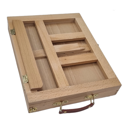 Beech Sketch Box with Book Stand – 33 x 26 x 5cm